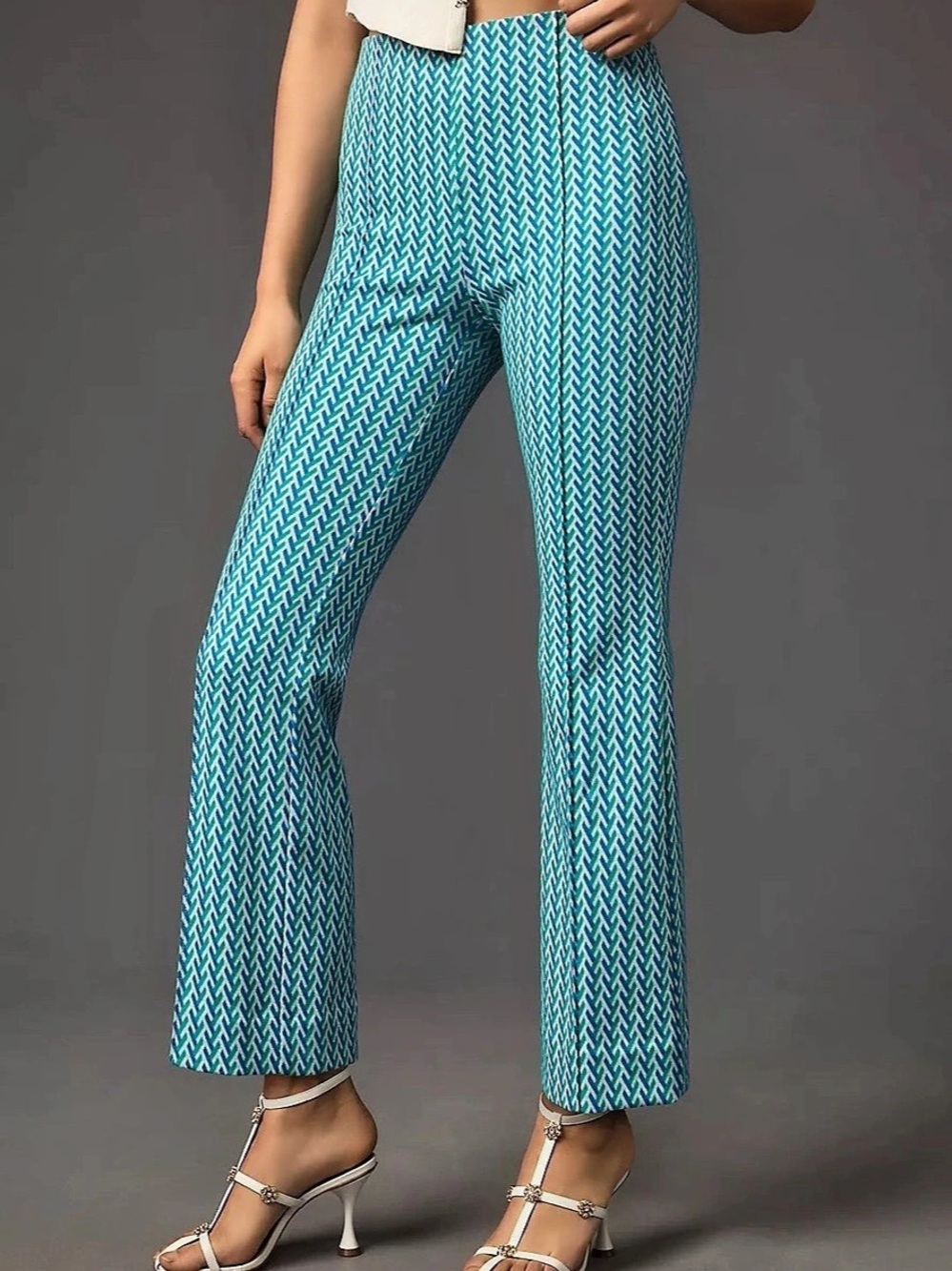 The Margot Kick-Flare Crop Pants by Maeve Size XS